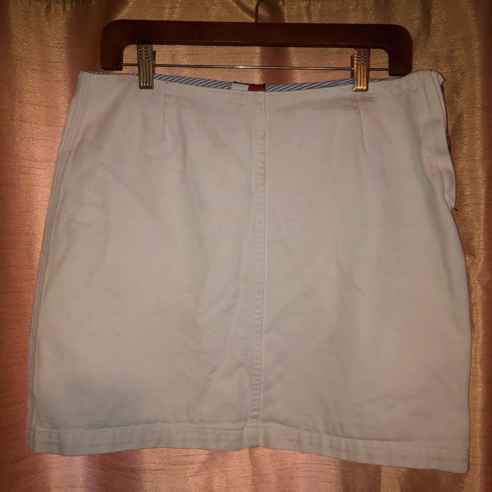 Tommy Hilfiger White Jean Skirt